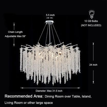 Decorbites™ Kristall-Quasten-Kronleuchter: Elegante Pendelleuchten für das Esszimmer