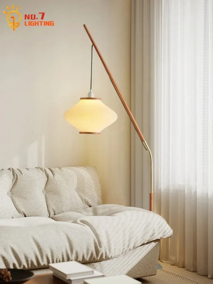 Decorbites™ Creme-Wind-Acrylic-Designer-LED-Stehlampe für Wohnzimmer und Schlafzimmer
