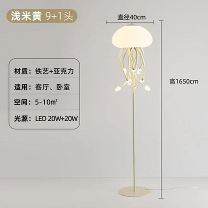 DecorBites™ Kawaii LED Jellyfish Lamp Art for Bedroom Decor & Lighting