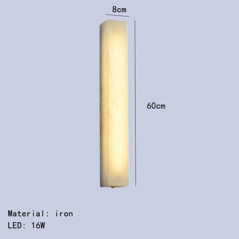 DecorBites™ Cuboid Marble LED Wall Lamp for Bedroom, Restaurant, Stairs - Dimmable Iron Lighting
