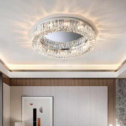 DecorBites™ Crystal LED Ceiling Lights: Luxury Lighting Fixture for Living, Dining, Kitchen, and Bedroom