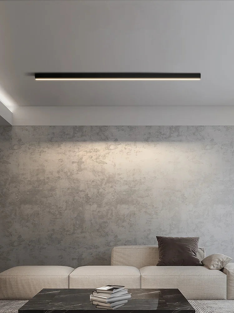 White LED Ceiling Light L150cm Dimmable Remote