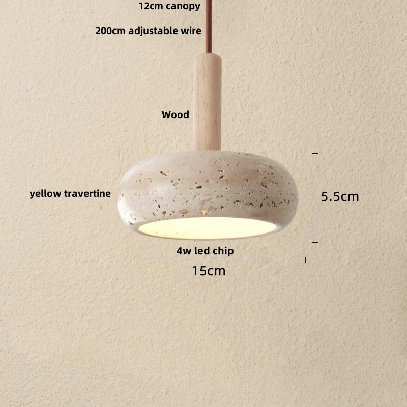 Black Wabi Sabi Pendant