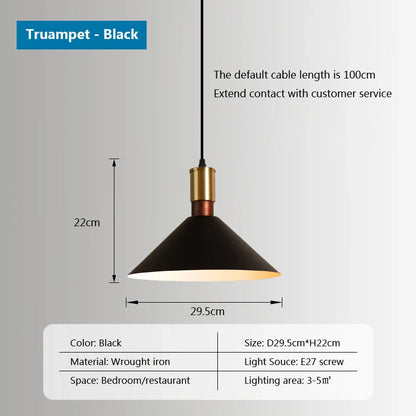 Decorbites™ Industrielle Loft-Pendantlampen Eisenleuchter für Zuhause, Restaurant & Wohnzimmer