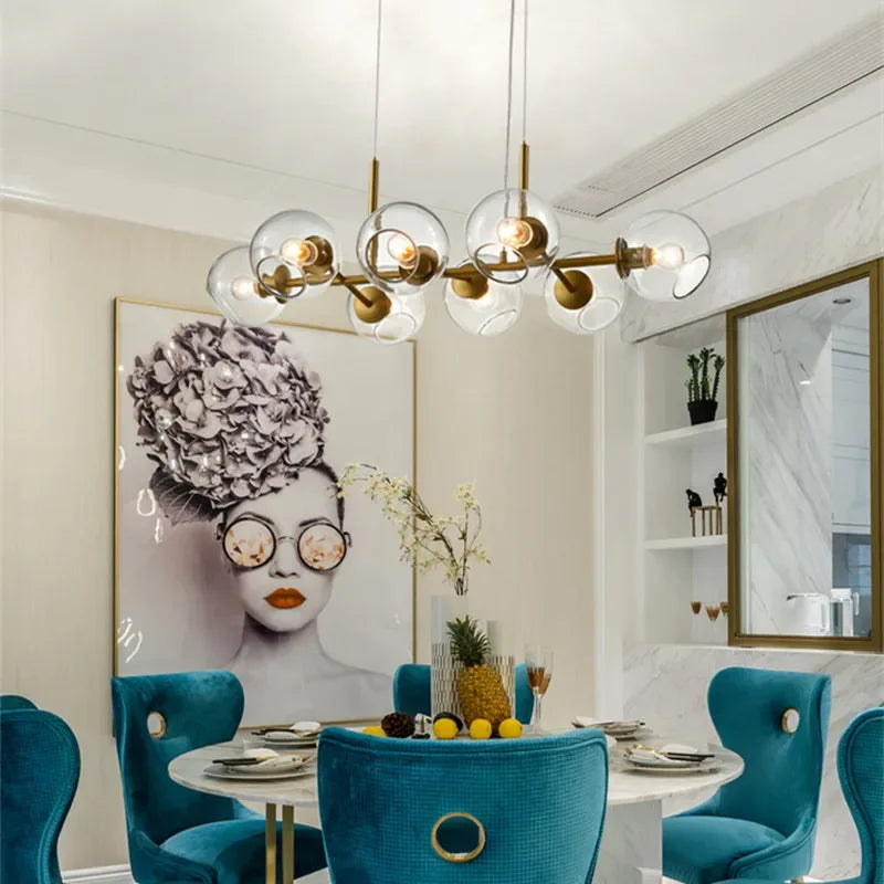 Decorbites™ Glas-Kugelleuchter für Esszimmer, Wohnzimmer und Küche