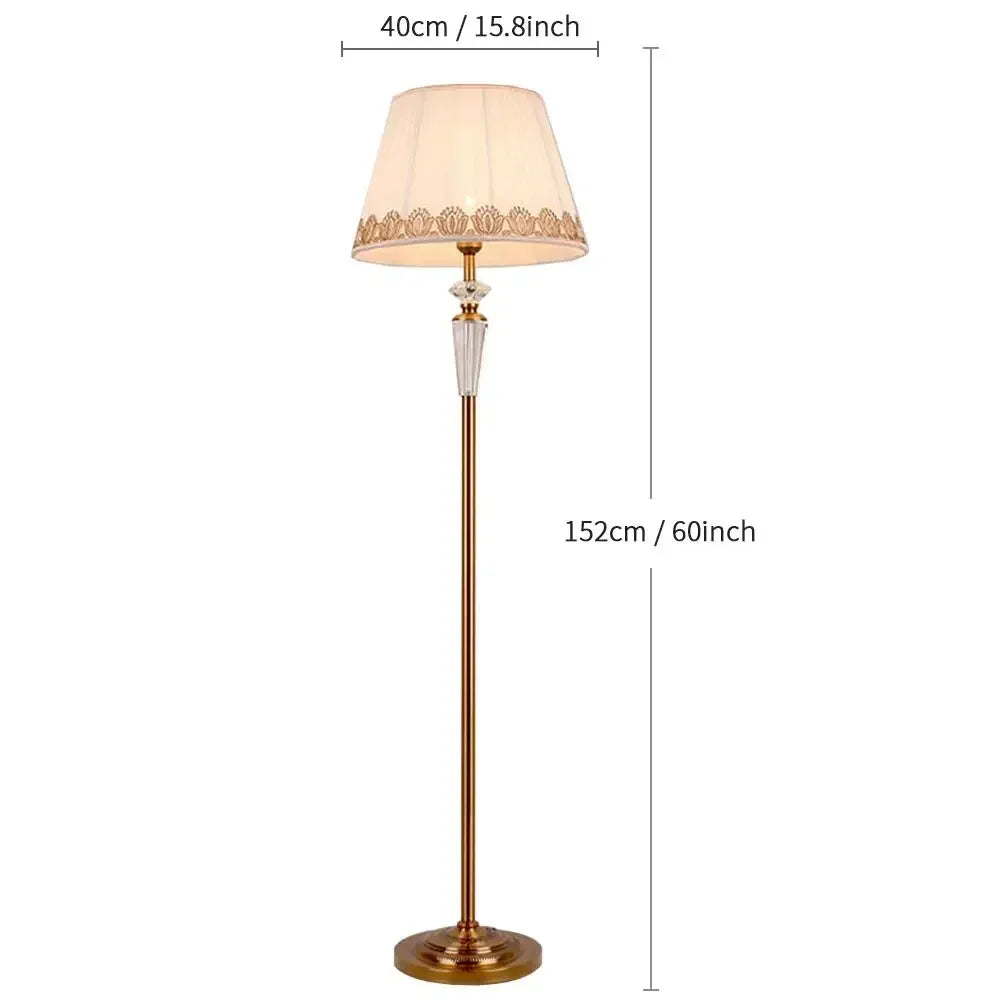 Decorbites™ Kristall-Stehlampe – Europäisch Retro Stehlampe für Wohnzimmer & Schlafzimmer