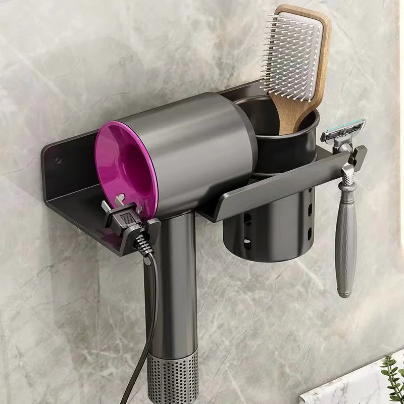 Decorbites™ Haarzubehör-Organizer Regal Badezimmerregale Föhn-Aufbewahrung Regal