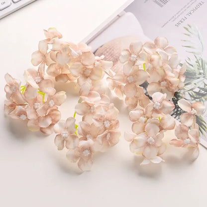 Decorbites™ Hortensienblüten: 30 Stk. 8 cm künstliche Blumen für Heimdekoration, Hochzeit, DIY-Kränze
