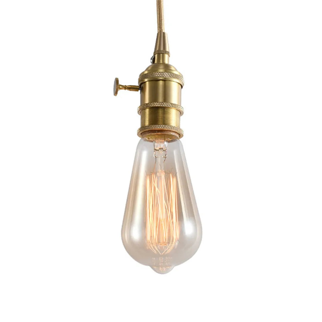 Decorbites™ Bernsteinwarme LED-Spiralfilamentlampe E27 Vintage Edison 4W 2300K ST64 Glühbirne