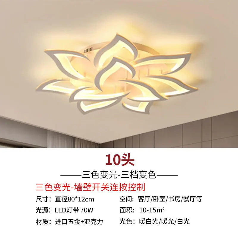 Modern Lotus LED Chandelier