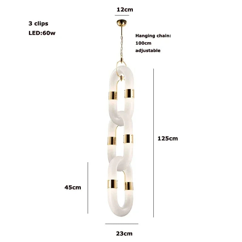 Decorbites™ Kristall-Goldkette-Hängelampe Deckenleuchte für die Hausdekoration