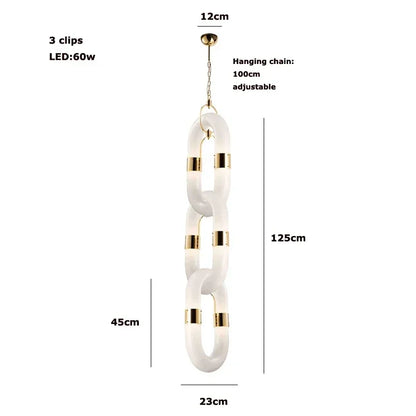 Decorbites™ Kristall-Goldkette-Hängelampe Deckenleuchte für die Hausdekoration