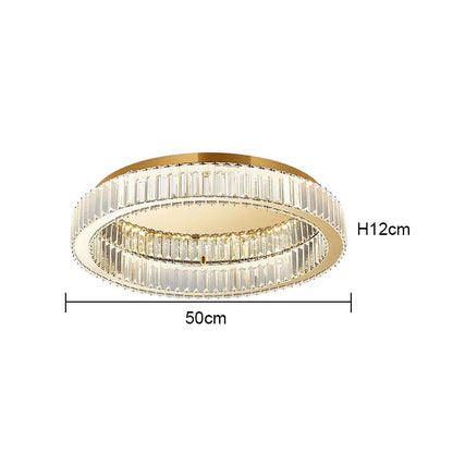DecorBites™ Crystal Round Ceiling Lamp for Modern Minimalist Indoor Lighting décor