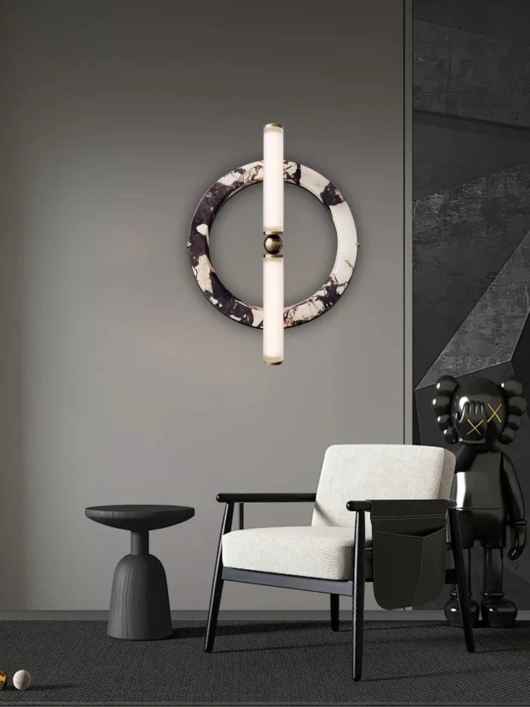 Decorbites™ Grün-Schwarze Marmor-Wandleuchte für die Dekoration von Zuhause und Café