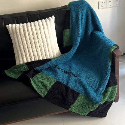 DecorBites™ Cozy Skin-Friendly Flannel Sofa Blanket for All SeasonssetCellValue.