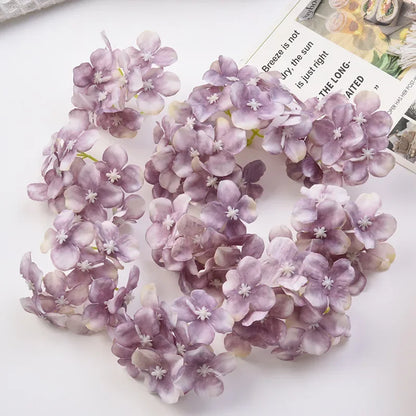 Decorbites™ Hortensienblüten: 30 Stk. 8 cm künstliche Blumen für Heimdekoration, Hochzeit, DIY-Kränze