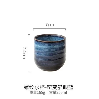 Decorbites™ Japanischer Stil Keramik Teetasse Porzellan Trinkgefäß Becher - 1 Stk.