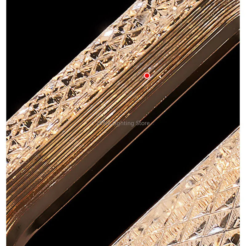 Gold Acrylic Pendant Chandelier