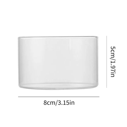 Decorbites™ Glasbecher-Set für Tee, Saft, Milch, Eiscreme, Pudding – Hitzebeständiges hochwertiges Borosilikat-Trinkgeschirr