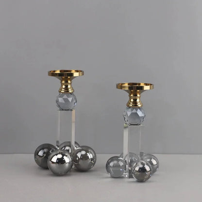 Decorbites™ Klarer Kristall Geometrischer Kerzenhalter für die Heimdekoration