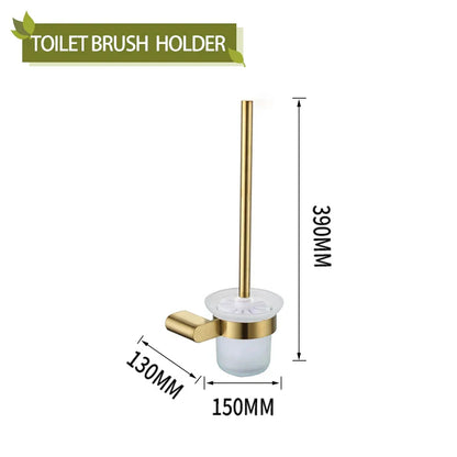 DecorBites™ Bathroom Accessories Set: Towel Strip, Track, Holder, Rack, Hook, Dish, Toilet