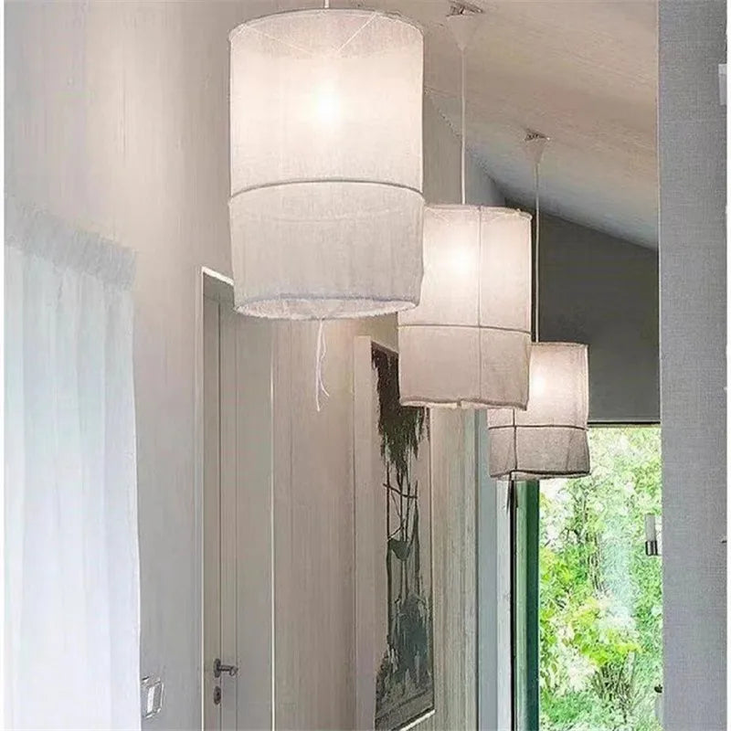 Linen Boho Pendant Light