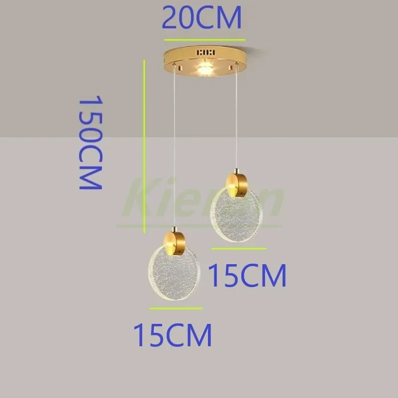 Decorbites™ Kristall-LED-Kronleuchter: Moderne 5-Kopf-Highlight für Schlafzimmer-, Bar- und Arbeitszimmerdekoration