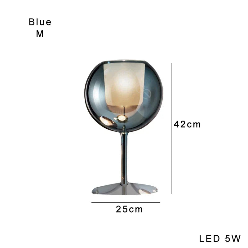 DecorBites™ Glass Gold Table Lamp: Luxury Designer Desk Light for Elegant Living Spaces