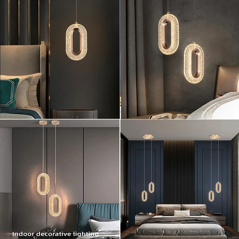 Gold Alloy Acrylic Chandelier