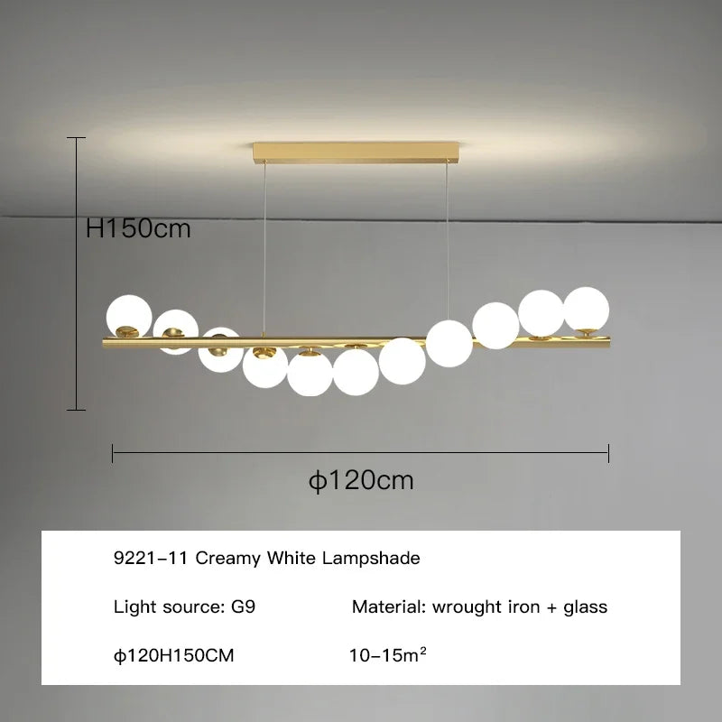 Decorbites™ Glas-Kugeln LED-Deckenleuchter G9 Hängeleuchten für die Hausdekoration