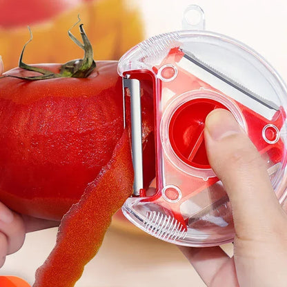 DecorBites™ 3-in-1 Magic Peeler Trio Set: Slicer, Shredder, Julienne Cutter - Kitchen Tool