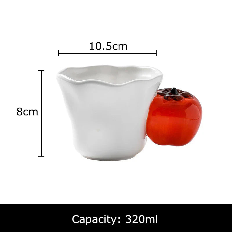 Decorbites™ Spaßige Früchte Keramikbecher Zitrone/Traube Esstisch-Kaffee-Nachmittagstee-Tasse