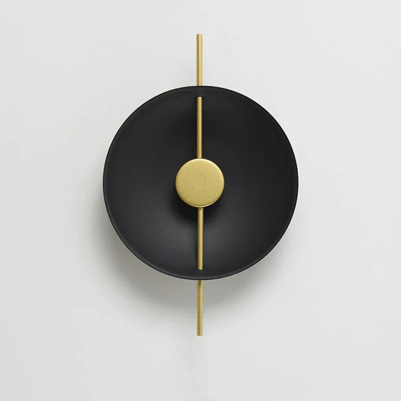 Gold Circle LED Wall Light