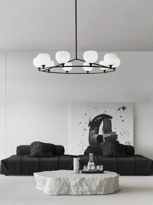 Decorbites™ Glas-Lampenschirm-Kronleuchter Kupfer-Hängeleuchten Esszimmer-Schlafzimmer-Dekoration