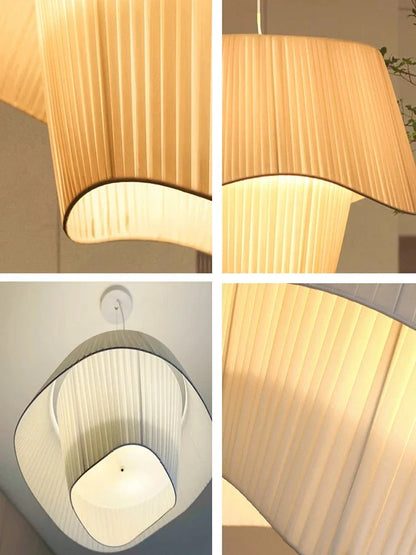 Decorbites™ Design-LED-Stoff-Pendantleuchte für Schlafzimmer, Heimdekoration, hängende Kronleuchter