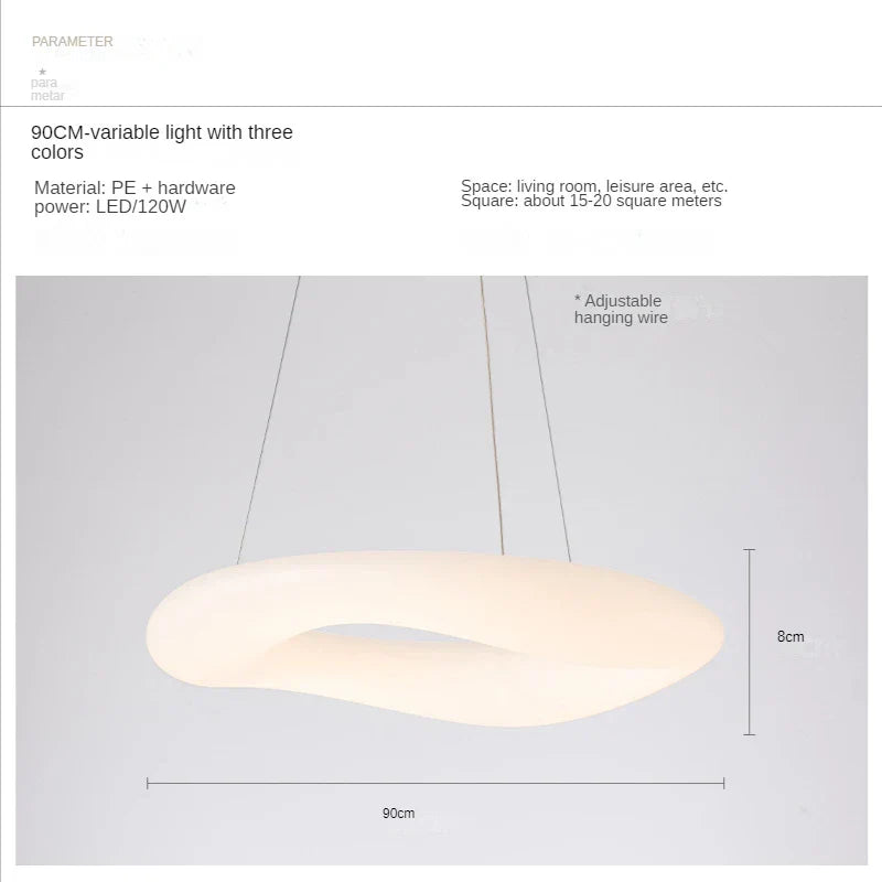 Decorbites™ Wolken-Hängeleuchte: Nordisch-minimalistischer Donut-Kronleuchter für Wohnzimmer & Kinderzimmer