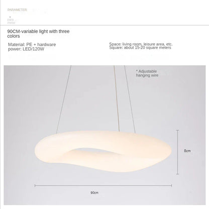 Decorbites™ Wolken-Hängeleuchte: Nordisch-minimalistischer Donut-Kronleuchter für Wohnzimmer & Kinderzimmer