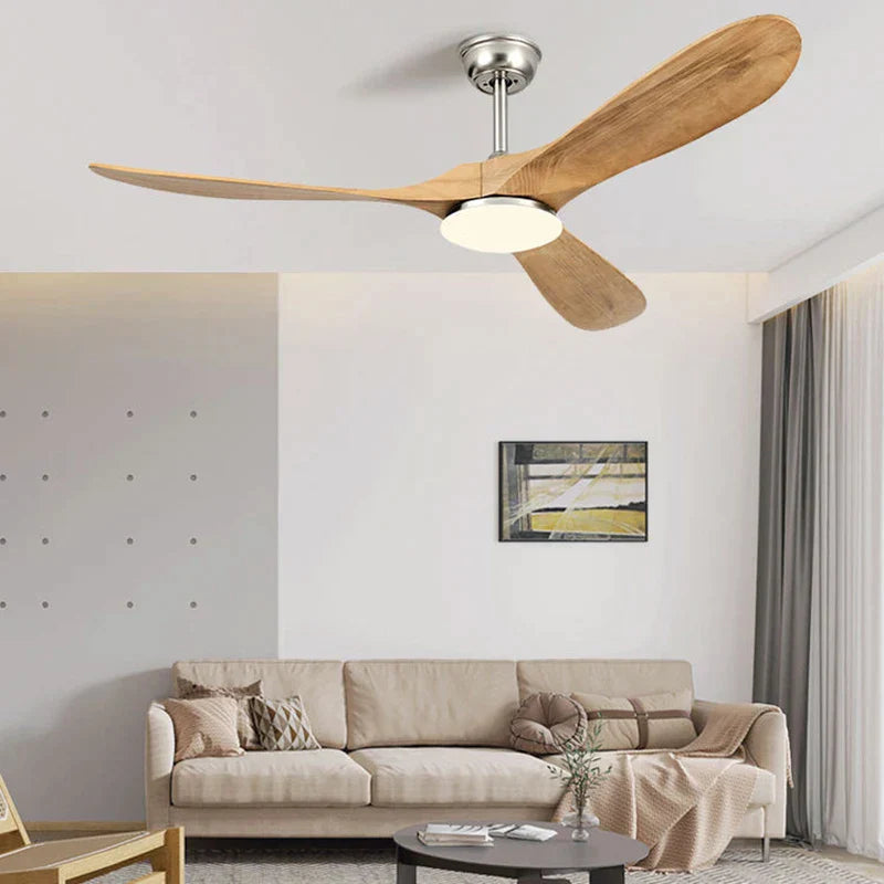 Decorbites™ Industrieller Holz-Deckenventilator - Fernbedienung - Dekorativer Vintage-Bläser