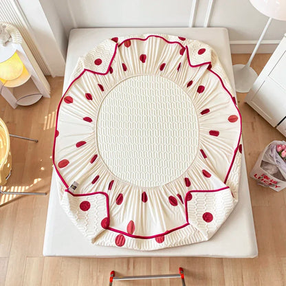 DecorBites™ Double-Sided Cool Comforter Set: Ice Silk Duvet, Fitted Sheet, Pillowcase