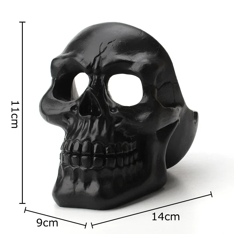 DecorBites™ Creative Skull Ashtray - Halloween Decor & Smoking Accessory, Portable & Windproof Resin Craft Gift