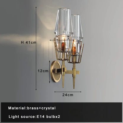 Decorbites™ Kristall Messing Glas Anhängerleuchte dimmbar luxuriöse Vintage Lampe