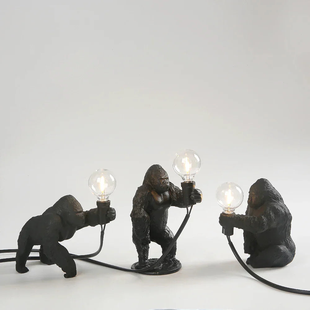 DecorBites™ King Kong Gorilla Resin Table Lamp Night Light for Baby's Bedroom