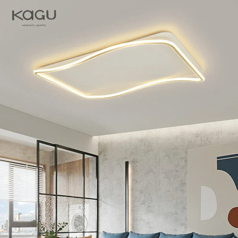 Decorbites™ Goldene LED-Deckenleuchter: Moderne Schlichtheit für Wohn-, Ess- und Schlafzimmer