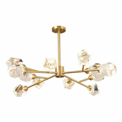 DecorBites™ Copper LED 3-Light Dimmable Crystal Chandelier