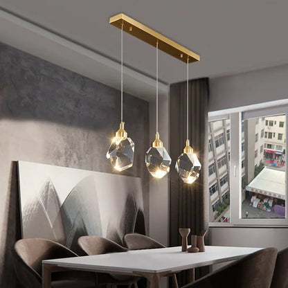 Decorbites™ K9-Kristall-Esszimmer-Lüster: Golddraht-Hängelampen für Schlafzimmer, Balkon, Barraum