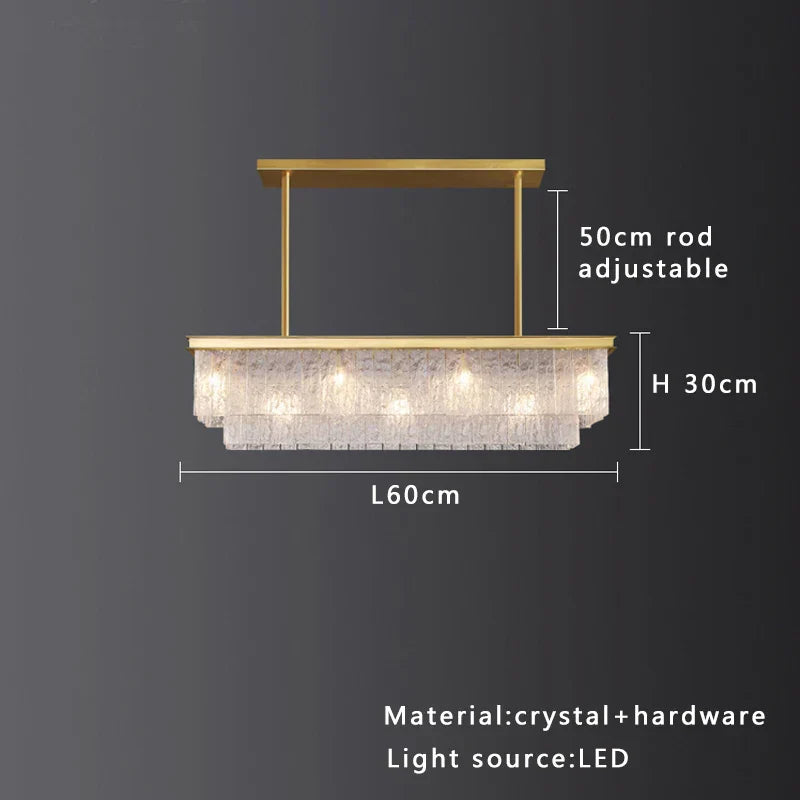 Decorbites™ Kristallglas-Deckenleuchter | Vintage-Luxus-Dekoration für Esszimmer und Wohnzimmer