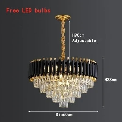 DecorBites™ High-end Luxury Crystal Ceiling Chandelier for Kitchen Dining Living Room