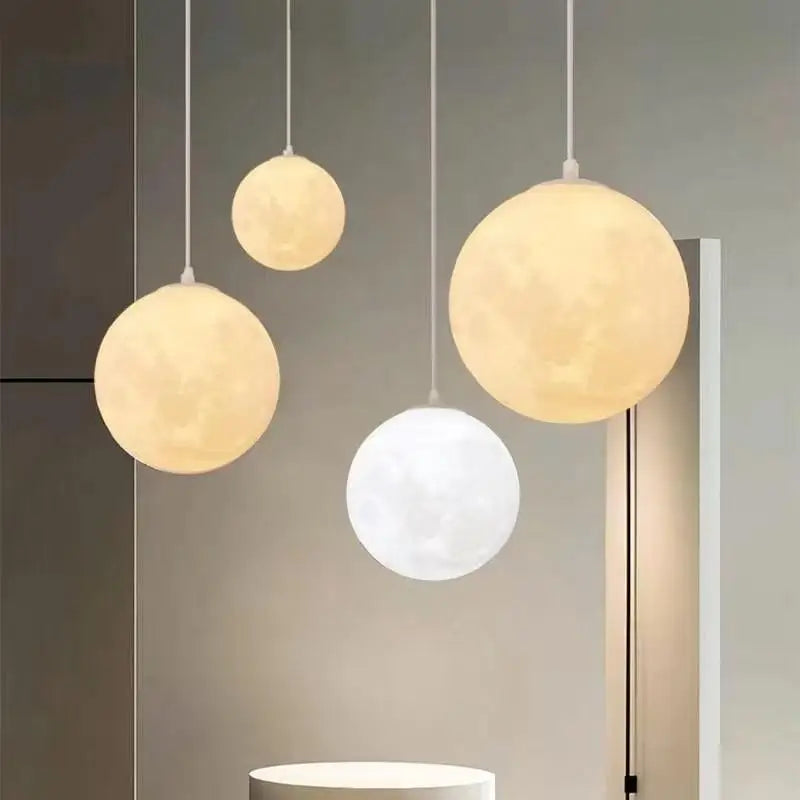 Decorbites™ Sahne-Mond LED-Hängeleuchter: Moderne Beleuchtung für Wohnzimmer, Küche und Schlafzimmer