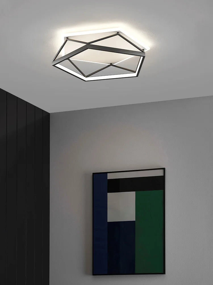 Decorbites™ Geometrische LED-Deckenleuchte_Nordisches minimalistisches Design für modernes Schlafzimmer