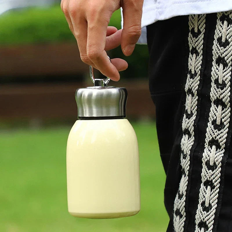 DecorBites™ 300ml Mini Coffee Vacuum Flask Stainless Steel Travel Water Bottle